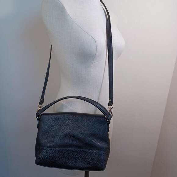 Kate Spade New York Leather Bag Black Pebble Crossbody Handbag Purse - Picture 5 of 14